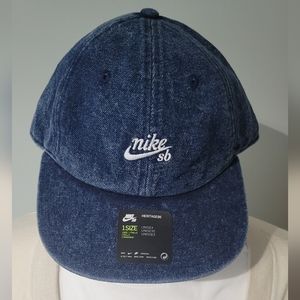 NWT Nike Denim SB Baseball Hat